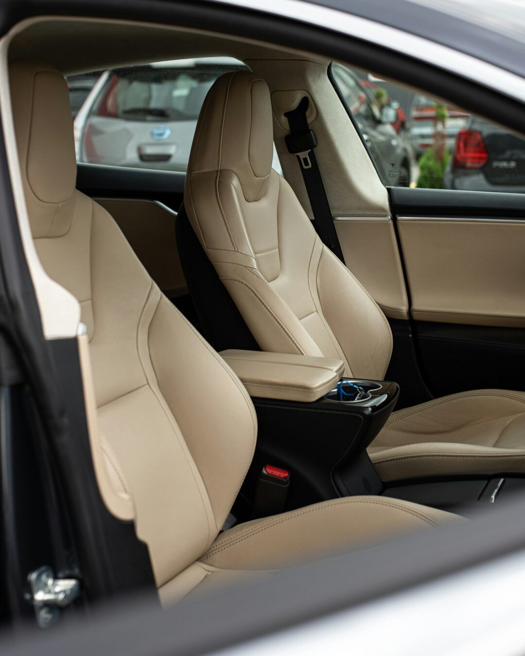 luxury car interior leather seats