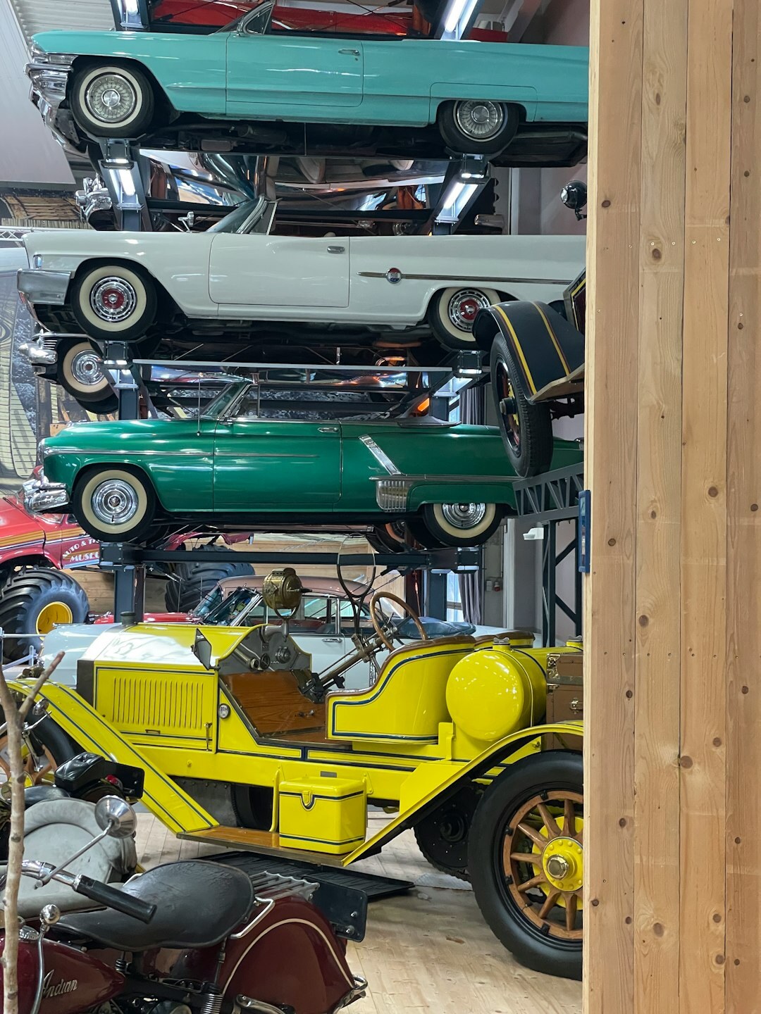 Private collector garage filled with rare vintage automobiles