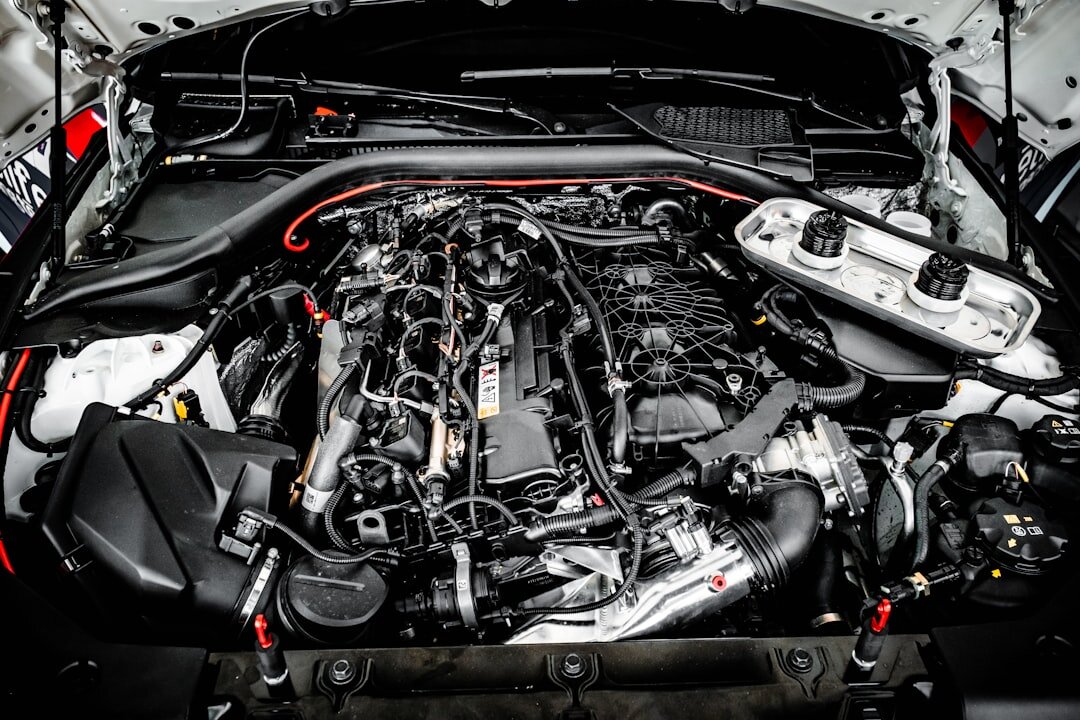 car engine close up