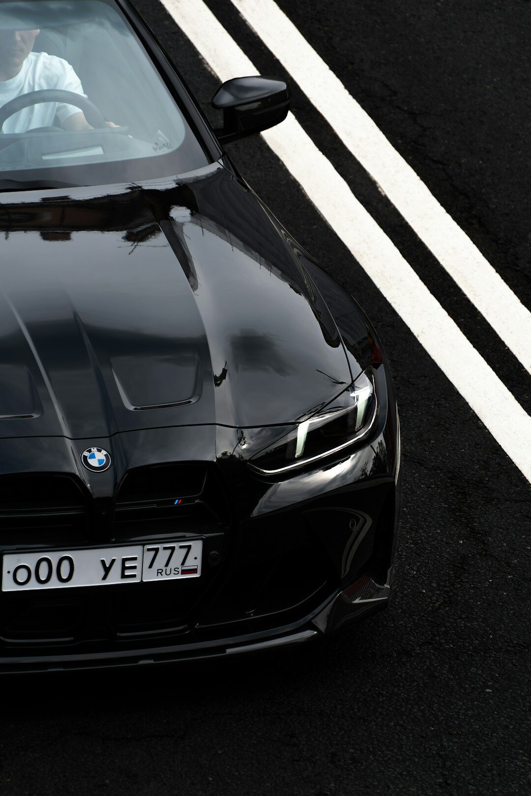 luxury car on highway