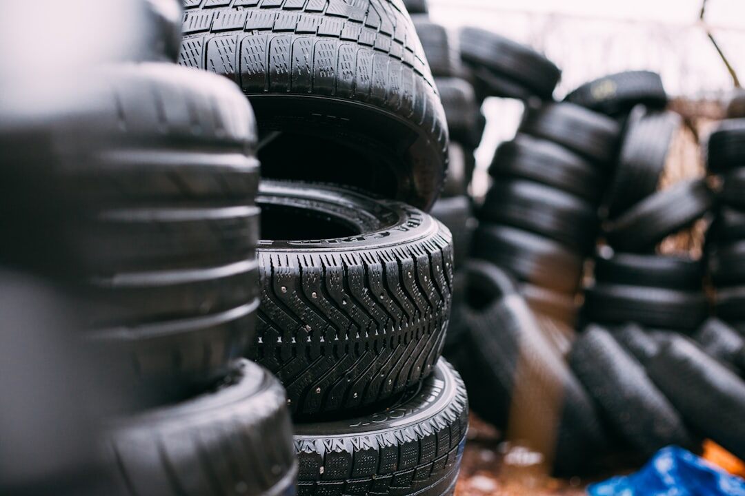 car tires close up