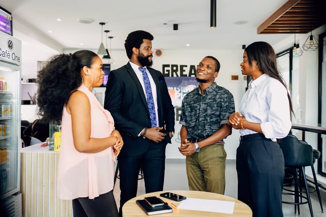 customer talking to staff